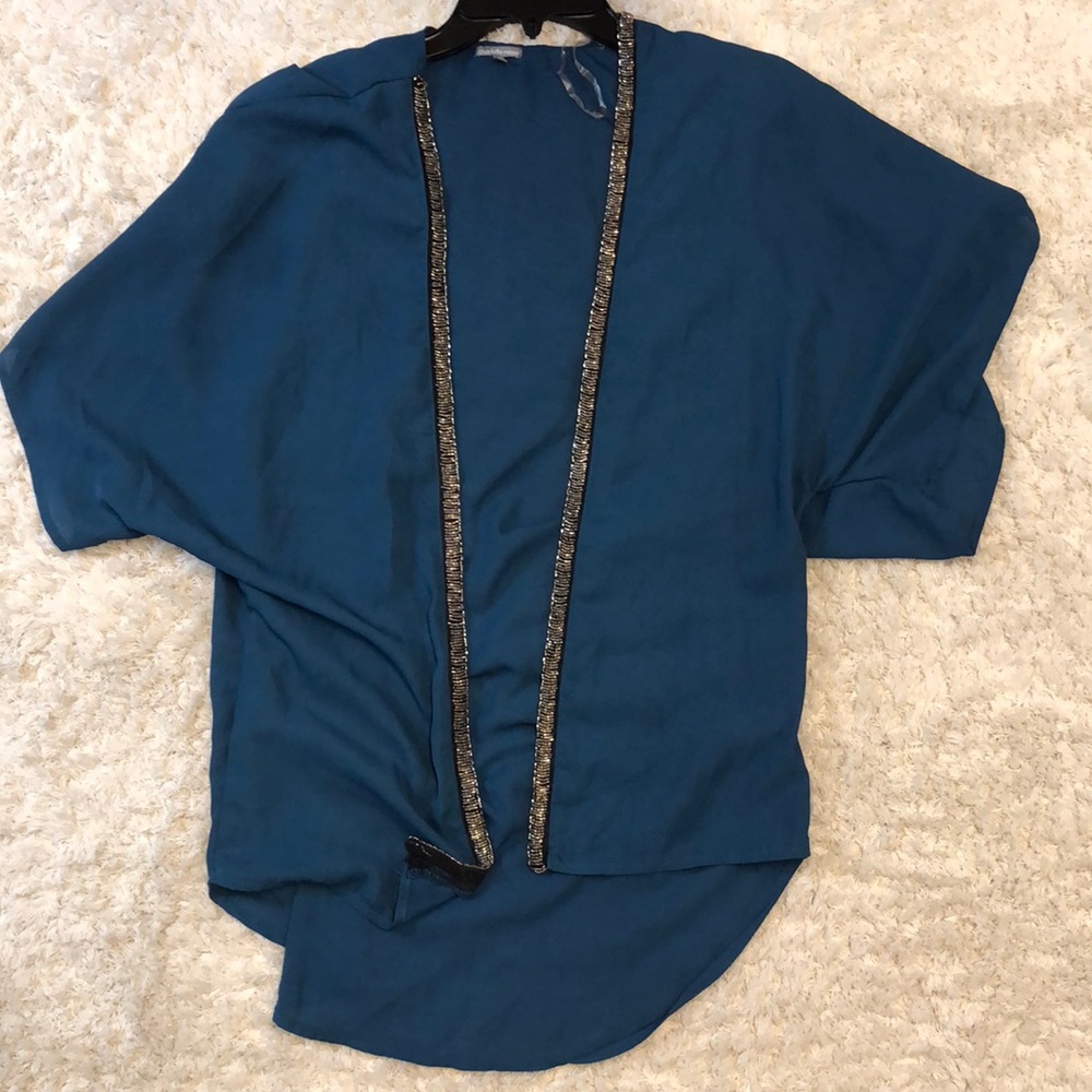Blue sheer cardigan